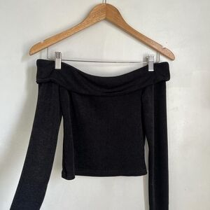 Edikted Black Off-Shoulder Top